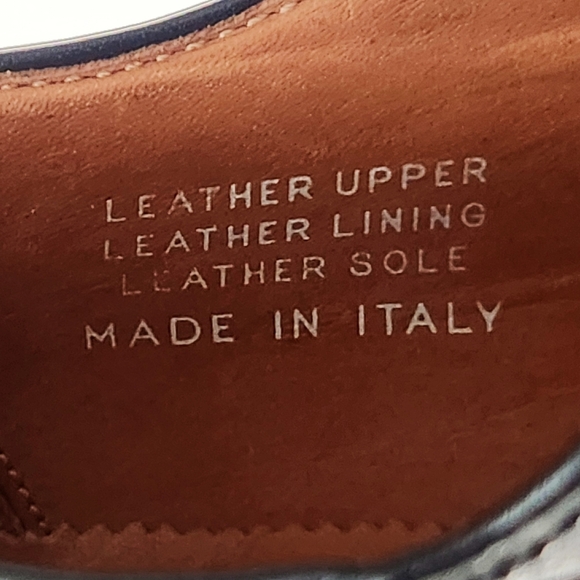 Calzoleria Toscana $1,395 Eduardo Genuine Crocodile Shoes Black SZ 44 Italy Made - Picture 9 of 16